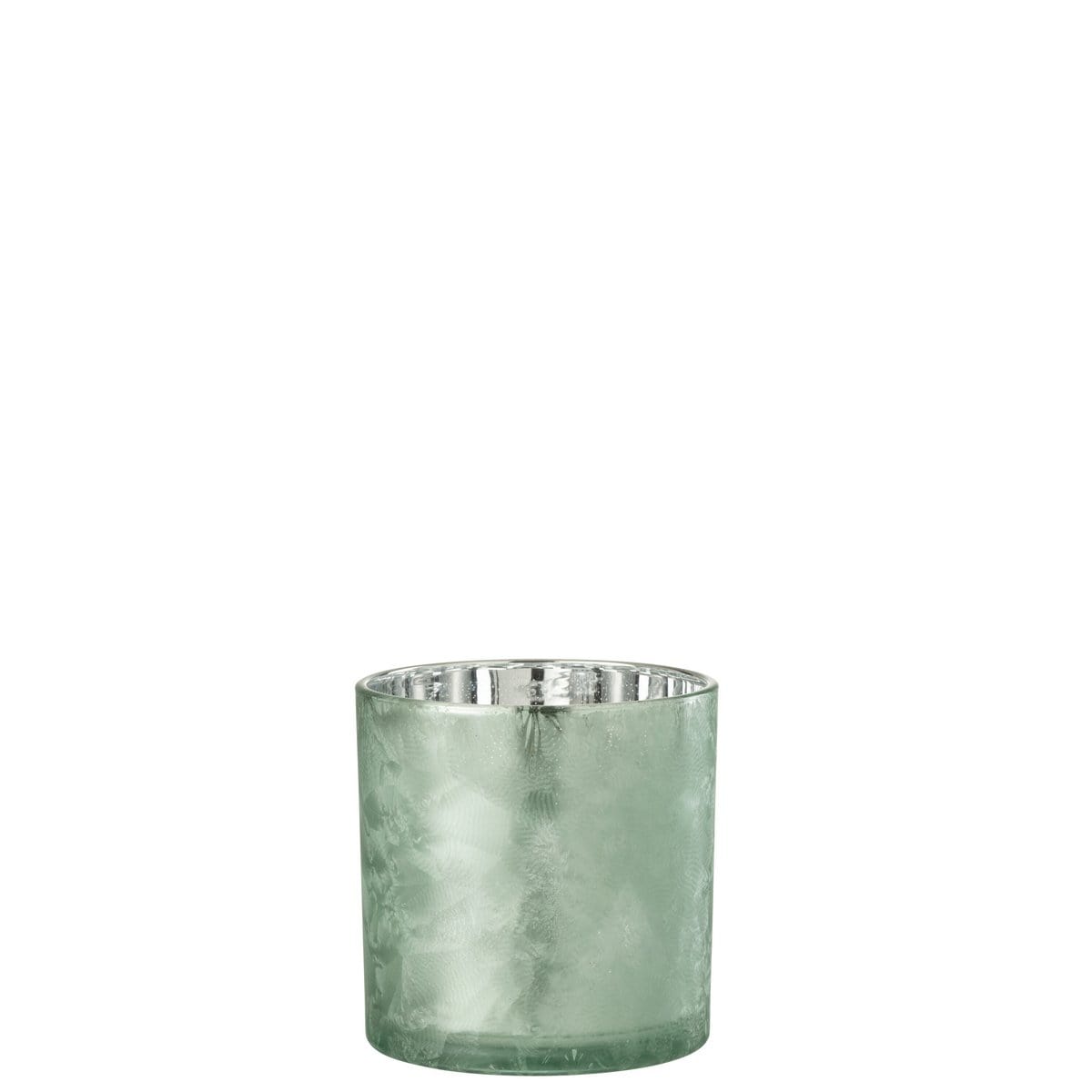 J-Line J-Line windlicht Boom - glas - groen/zilver - large