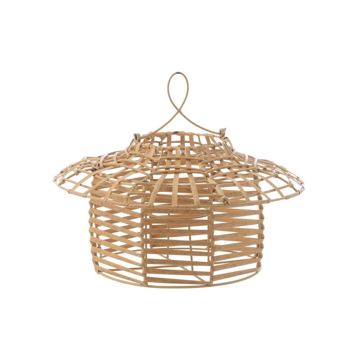 J-Line J-Line windlicht Hangend Laag - rotan - naturel