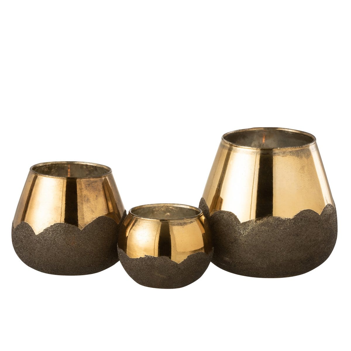 J-Line J-Line windlicht Nevada - glas - goud - large