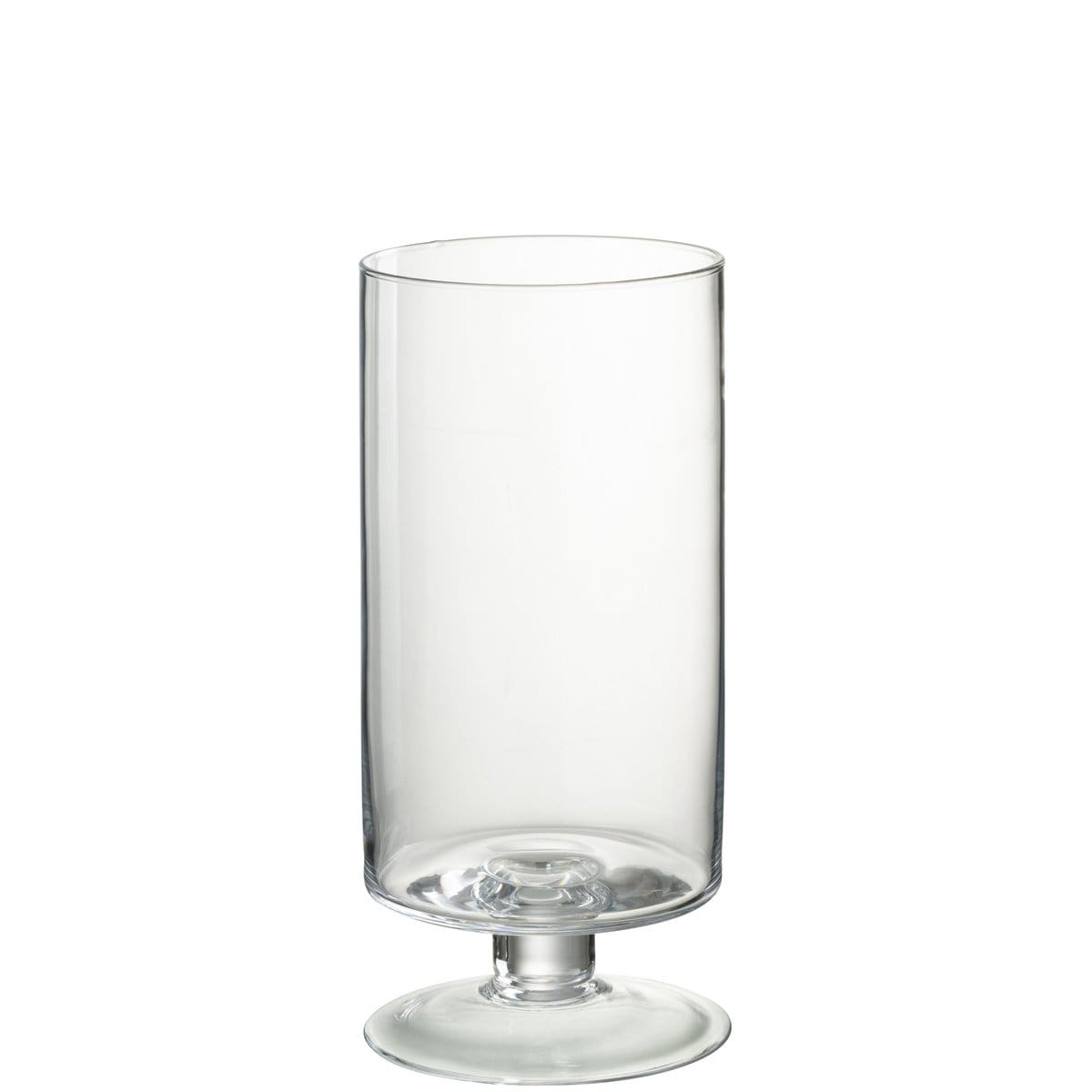 J-Line J-Line windlicht Op Voet Rond - glas - transparant - large