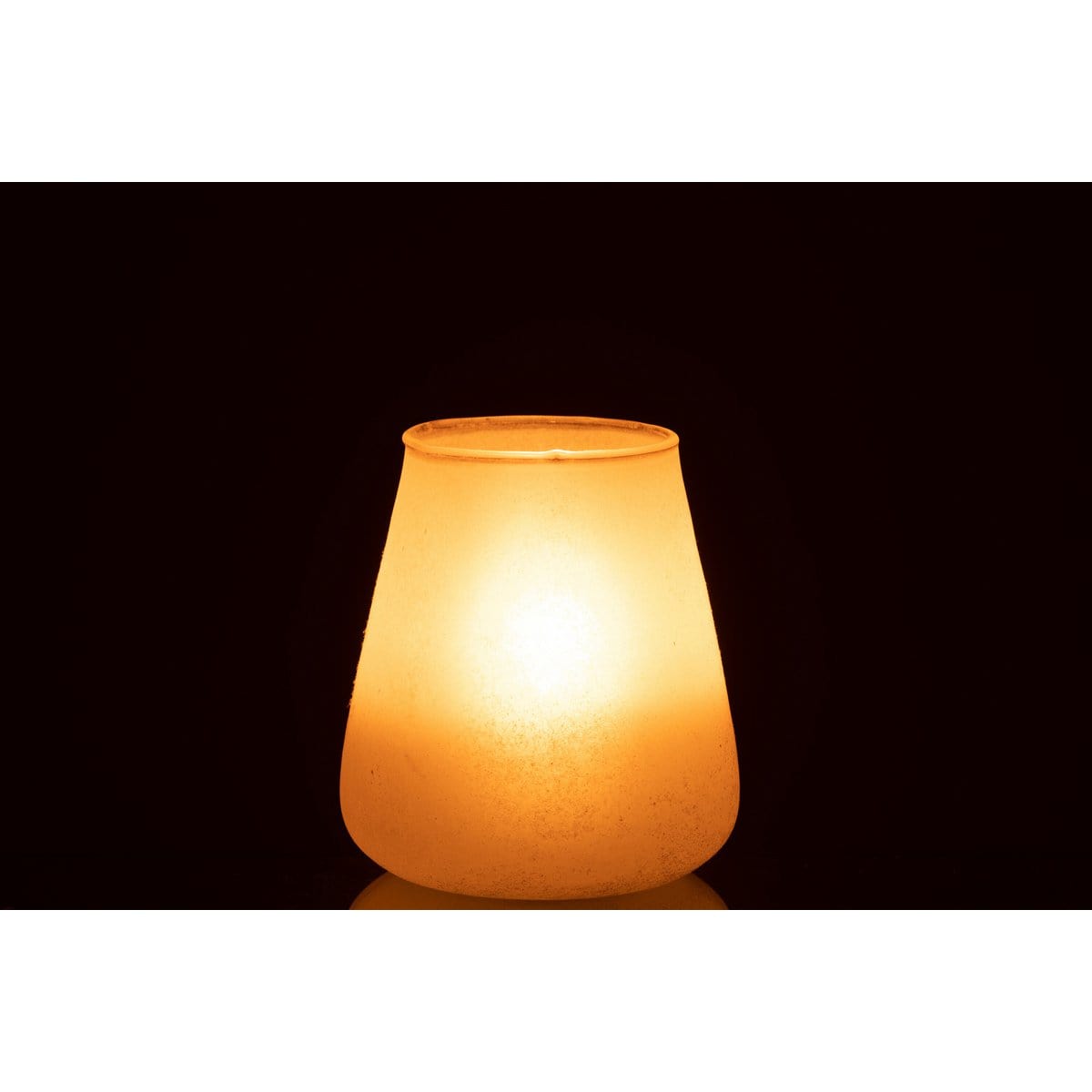 J-Line J-Line windlicht Poeder - glas - roze - medium