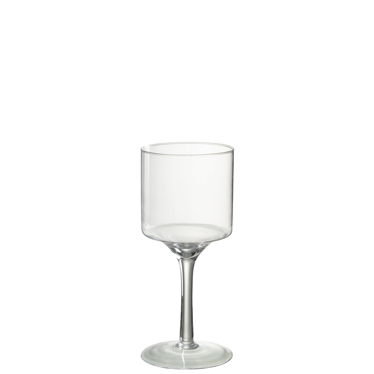 J-Line J-Line windlicht Seni kaarshouder - glas - transparant - small