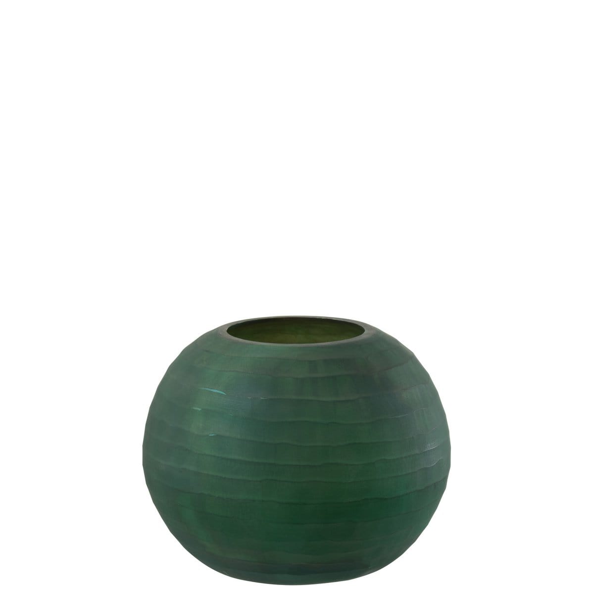 J-Line J-Line Windlicht Streep Glas Groen Medium
