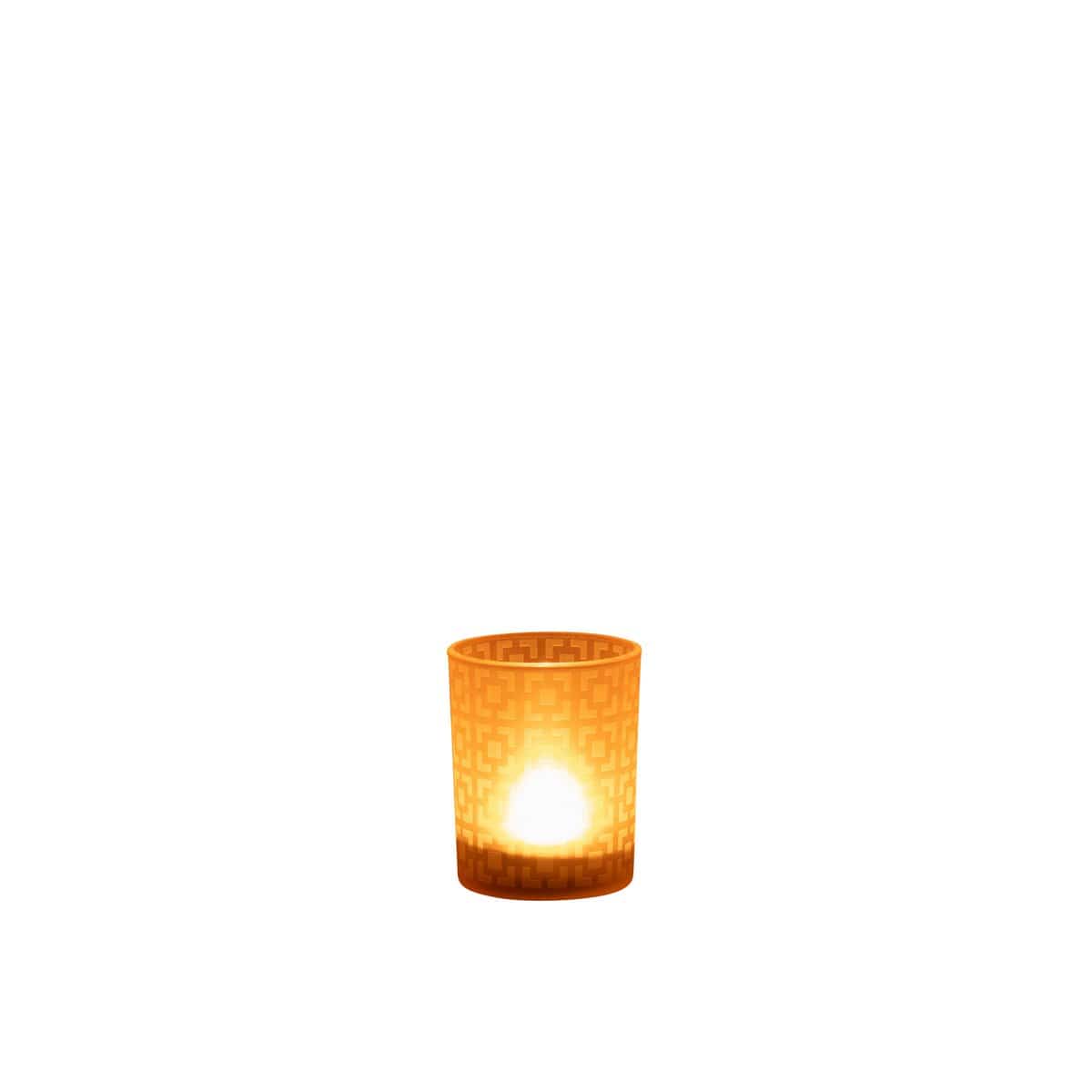 J-Line J-Line windlicht Vierkanten - glas - beige - medium