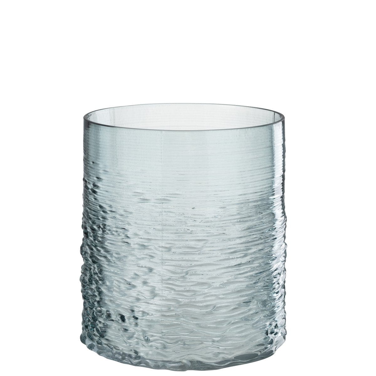 J-Line J-Line windlicht Zee - kaarshouder - glas - blauw - small