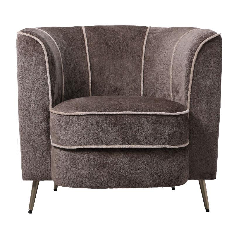 PTMD John Grey fauteuil aphrodite 7 mocco beige strepen