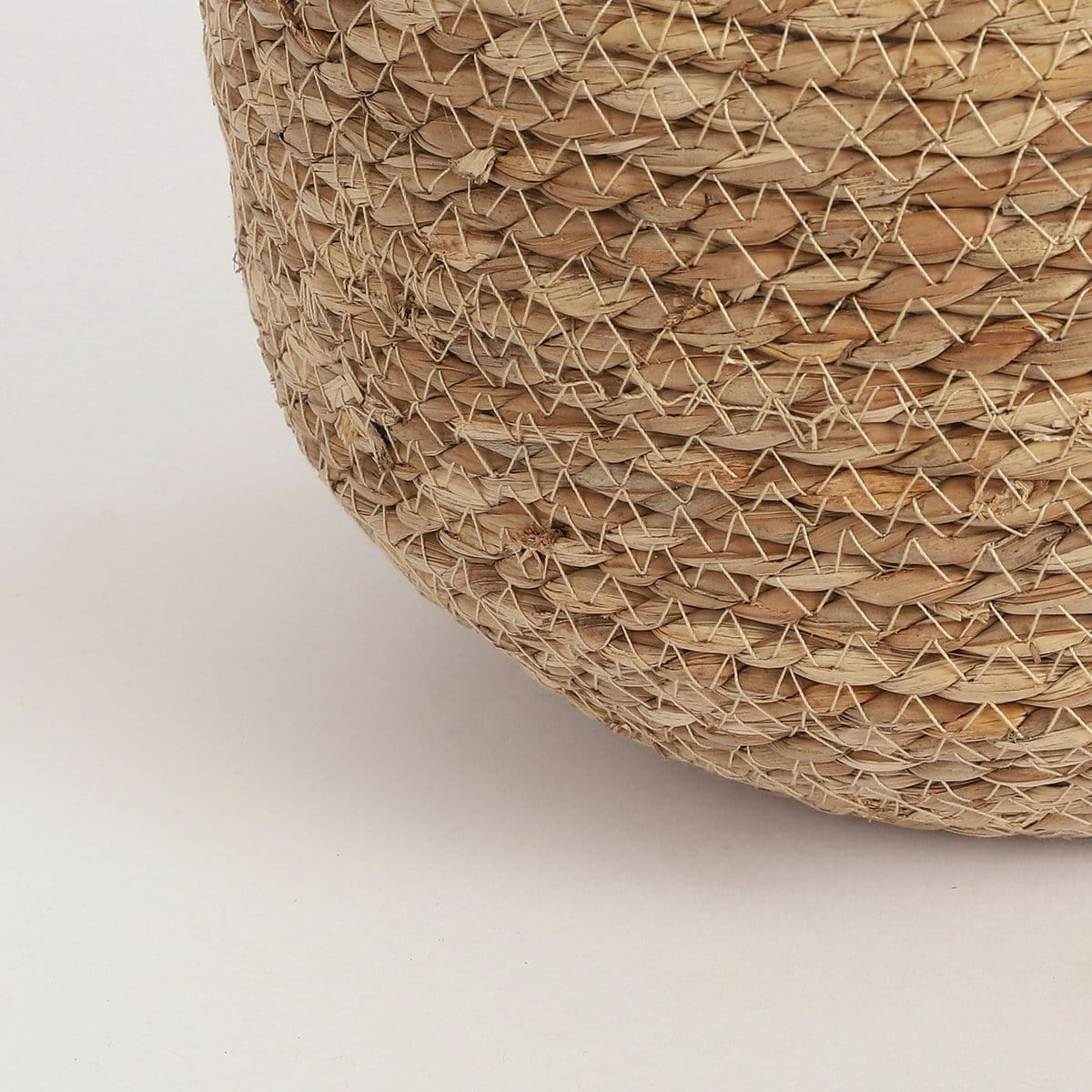 Mica Decorations Jorck Mand voor Planten - H24 x Ø26 cm - Zeegras - Lichtbruin