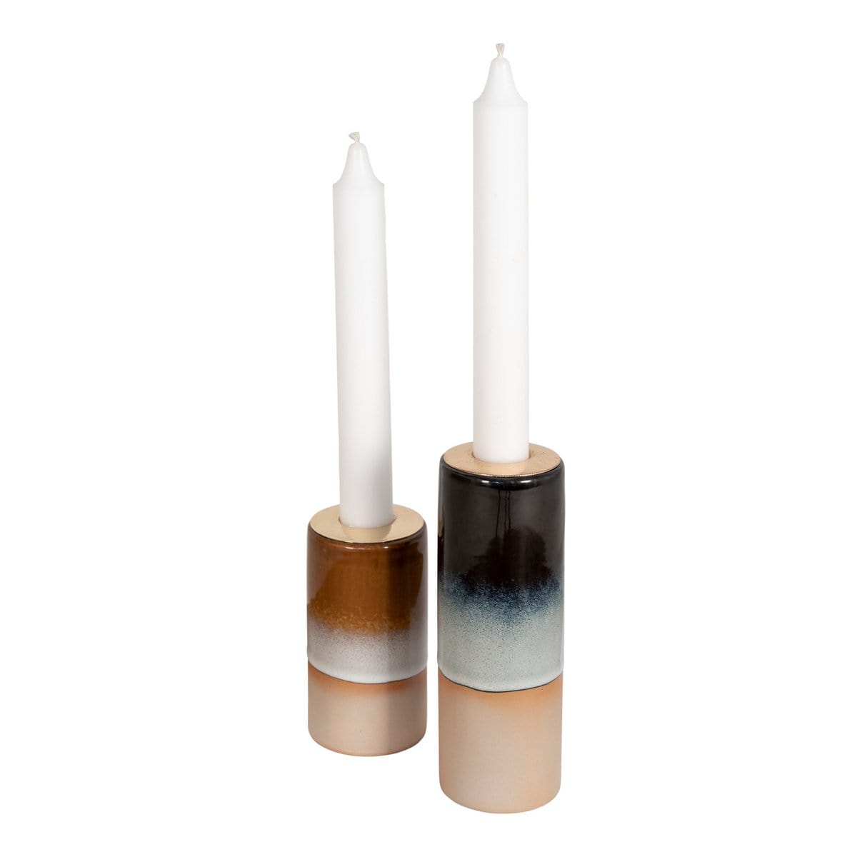 House Nordic ApS Kandelaar van donkerblauw/lichtblauw keramiek