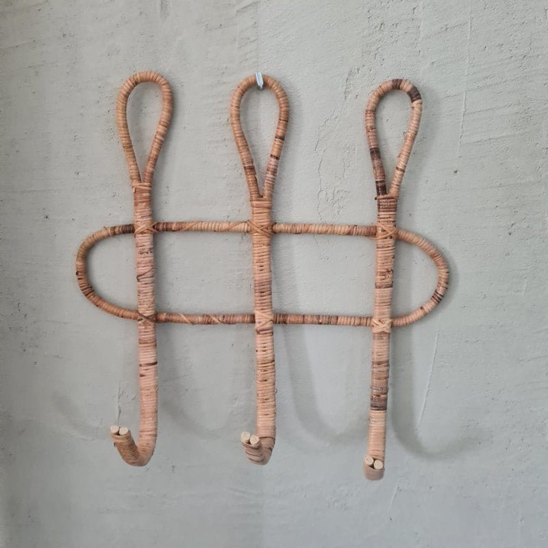 Tamegrouteshop Kapstok Bamboe 3 haken