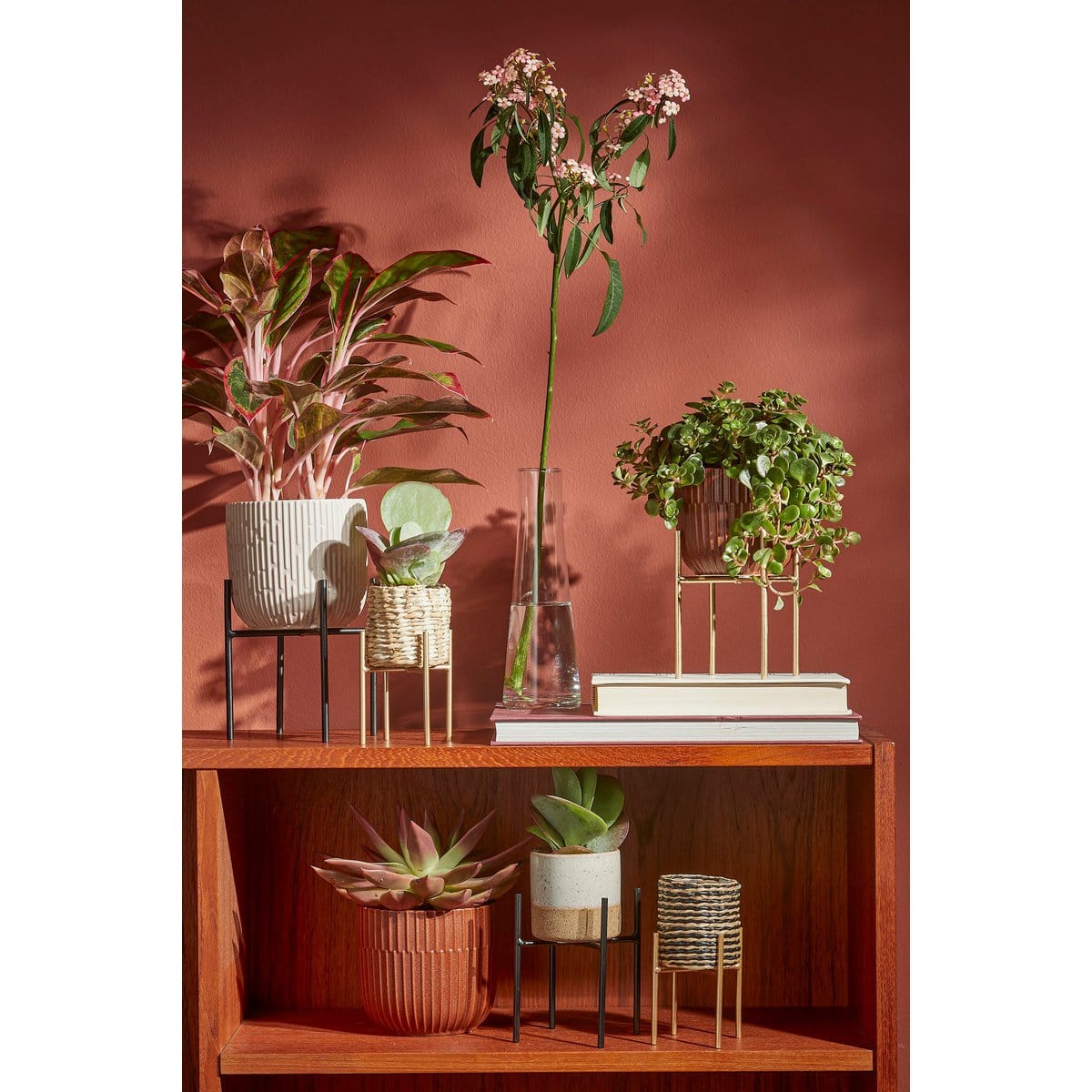 Mica Decorations Lago Bloempot - H16,5 x Ø18 cm - Wit