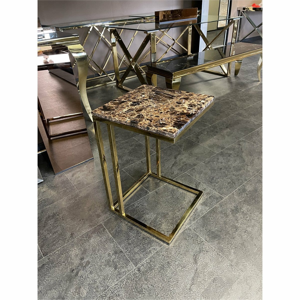 Luxury Living B.V. Laptoptafel Gold Marble