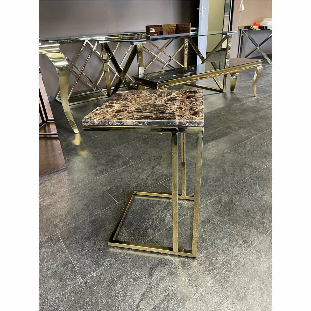 Luxury Living B.V. Laptoptafel Gold Marble
