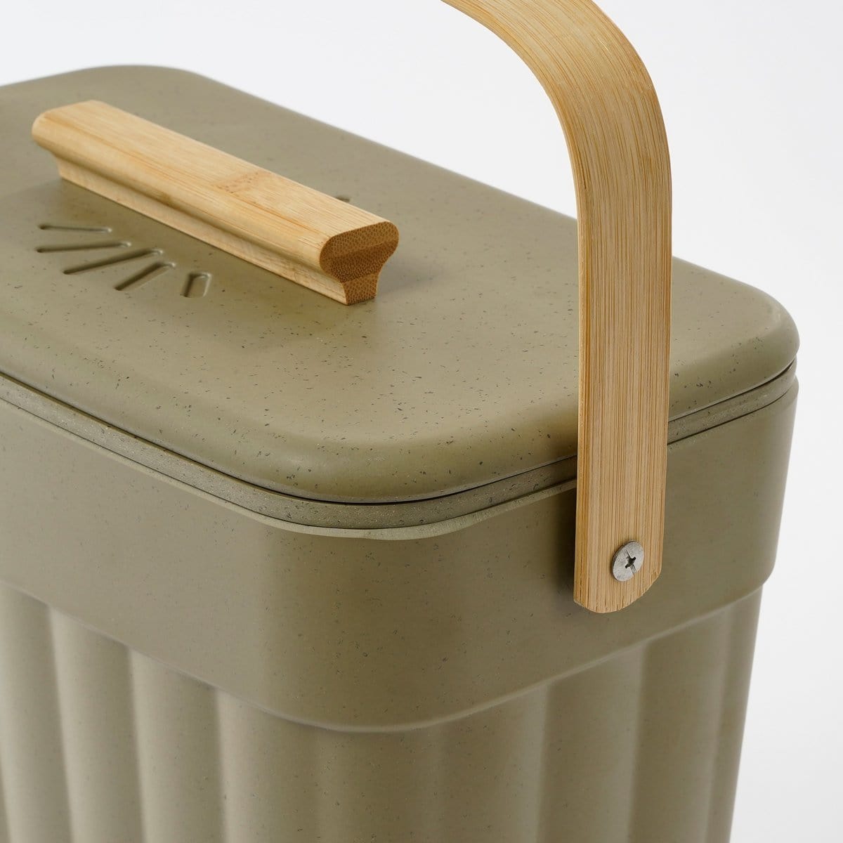 Mica Decorations Manja Afvalemmer - 7 Liter - Bamboe - Groen
