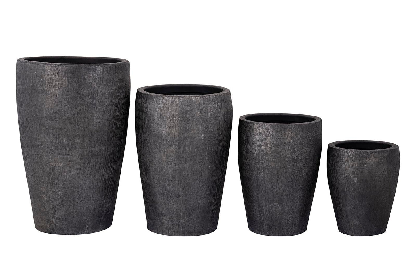 PTMD Mialee Antraciet aluminium pot rond groot SV2