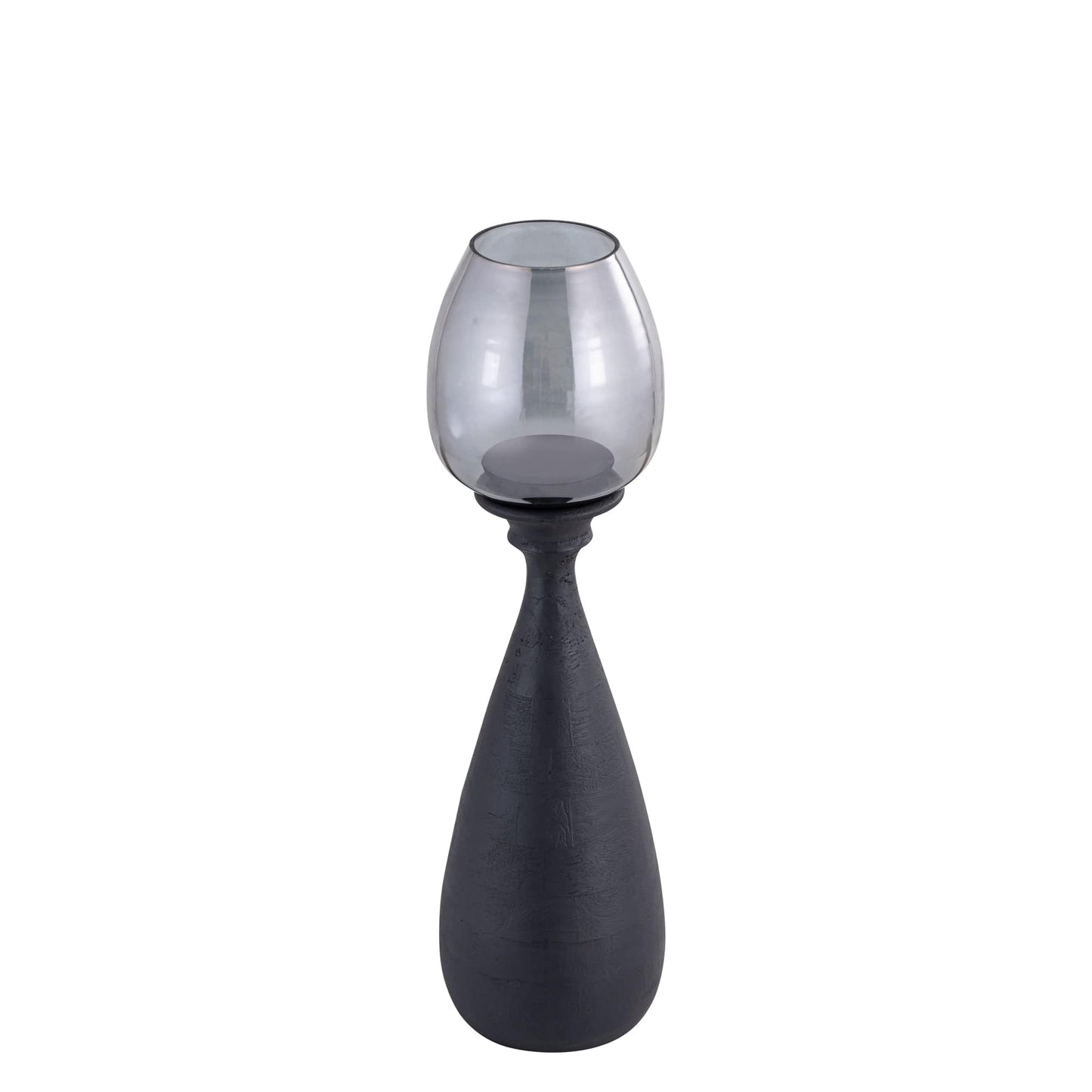 PTMD Midi Black mango wood stormlight smoke glass S