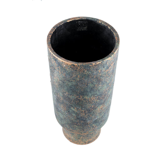 PTMD Mister Black cementpot ruwe kleur rond hoog L