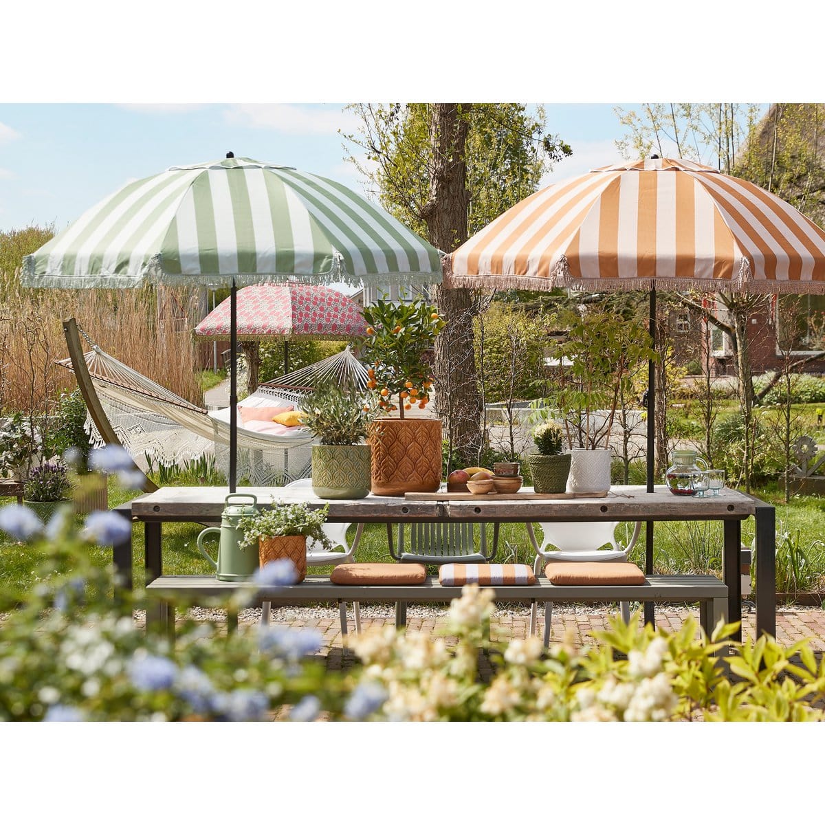 In The Mood Mitchell Parasol - H238 x Ø220 cm - Fuchsia