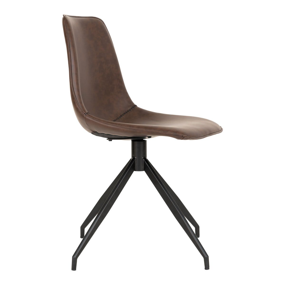 House Nordic ApS Monaco Eetkamerstoel met Draaiknop - Bruin - set van 2