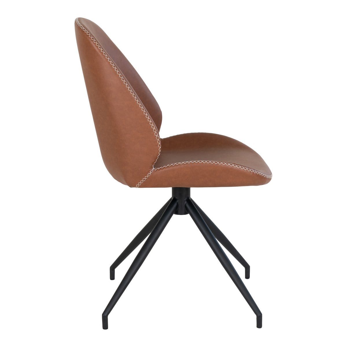 House Nordic ApS Monte Carlo Eetkamerstoel met Draaiknop - Bruin - set van 2
