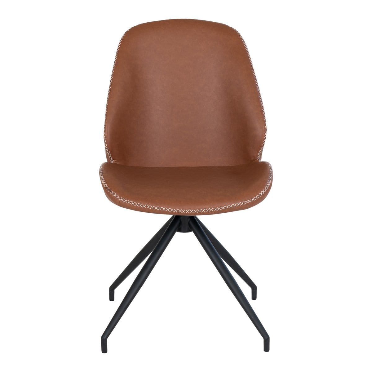 House Nordic ApS Monte Carlo Eetkamerstoel met Draaiknop - Bruin - set van 2