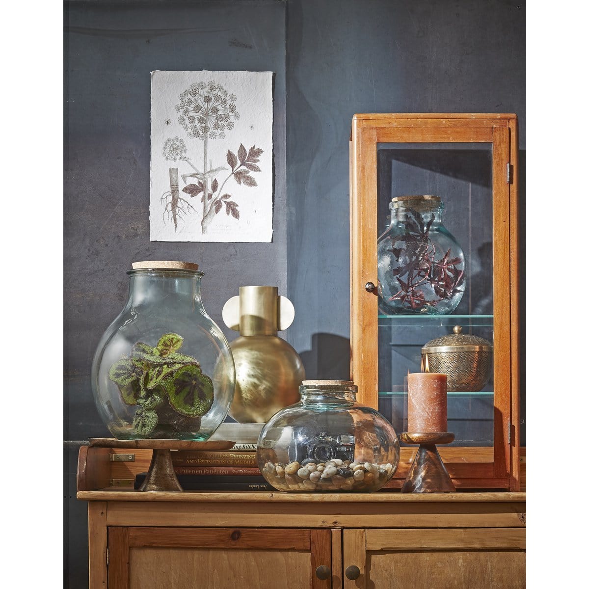 Mica Decorations Olly Vaas - H38 x Ø29 cm - Gerecycled Glas - Transparant