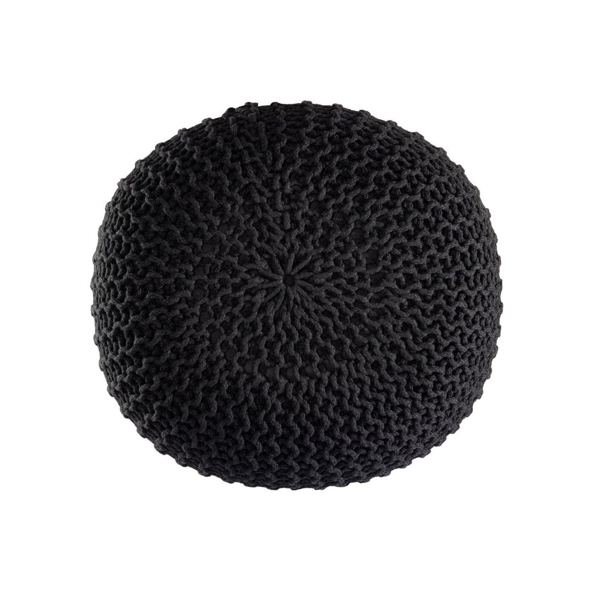Voglrieder kreatives Wohnen PREMIUM poef zitpoef gebreide kruk gebreide poef Ø 55 cm wasbaar binnen en buiten schitterende kleuren!
