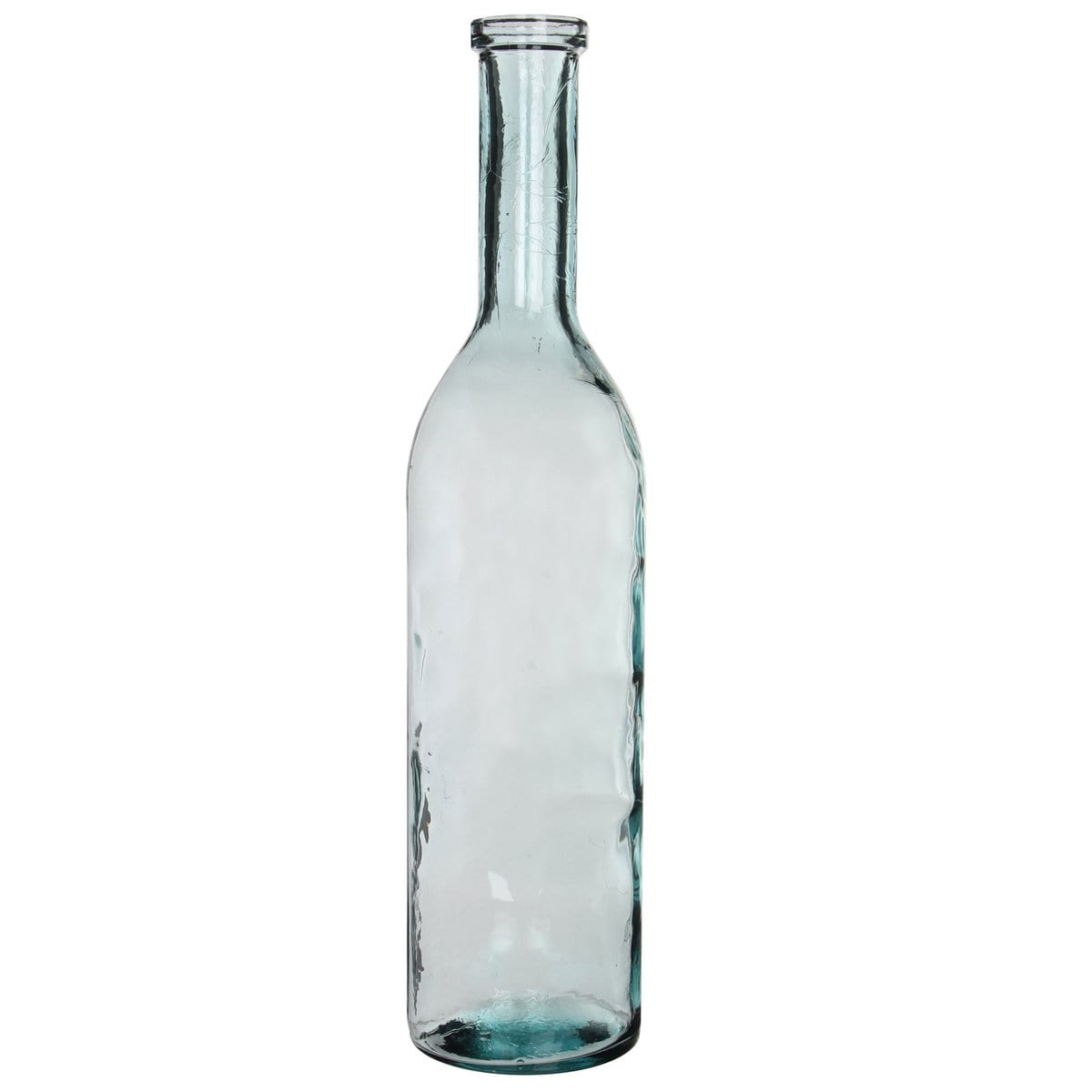 Mica Decorations Rioja Fles Vaas - H100 x Ø21 cm - Gerecycled Glas - Transparant