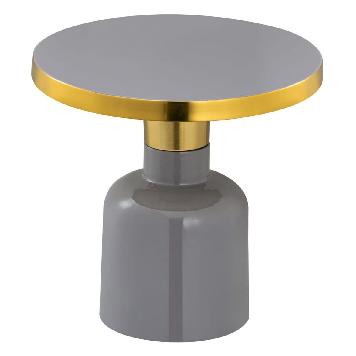 Voglrieder kreatives Wohnen Ronde bijzettafel ø 45 H 45 cm decoratieve tafellamp tafel banktafel glamtafel metaal en email