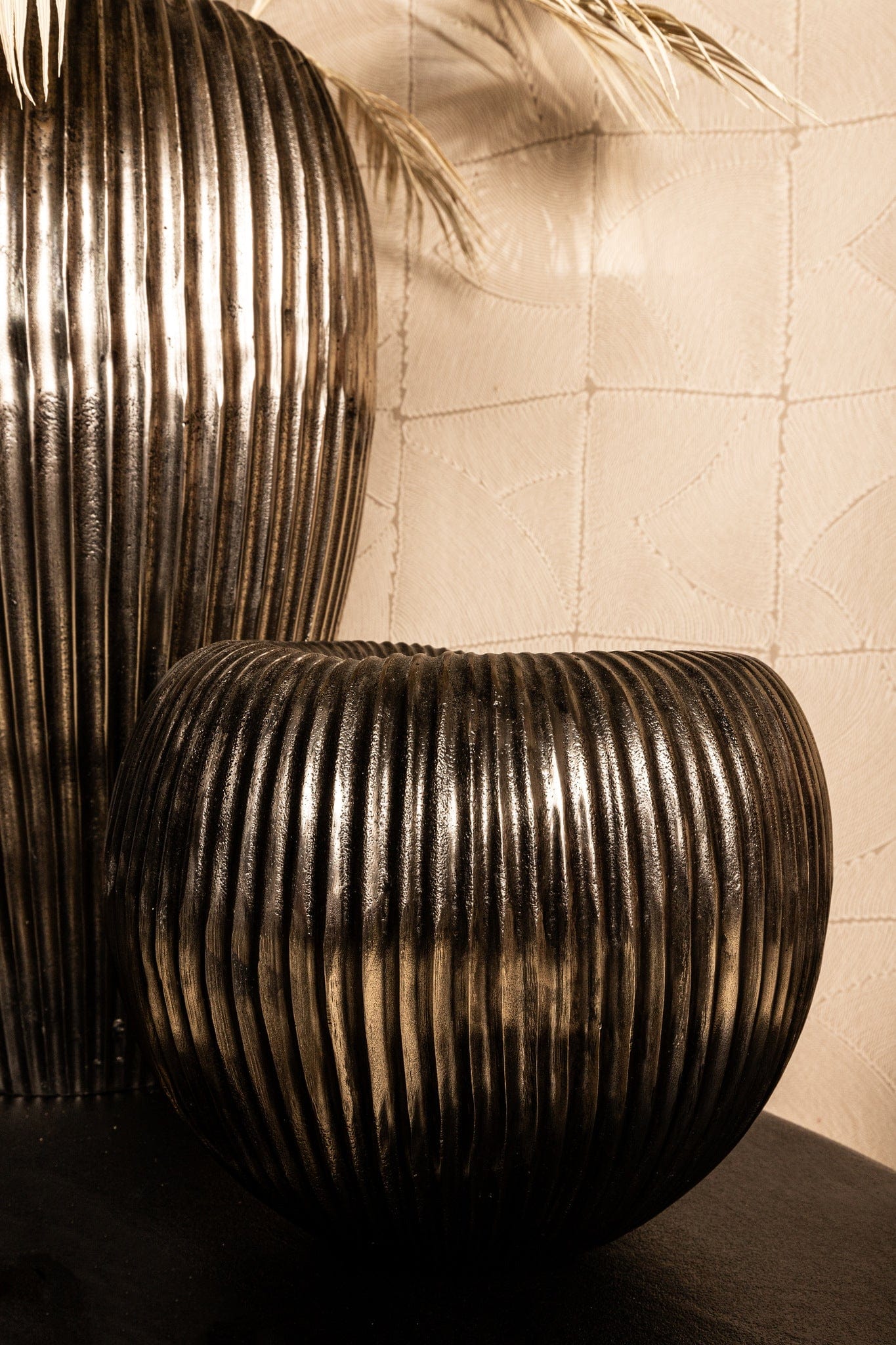 PTMD Russel Silver alu pot laag geribbeld groot