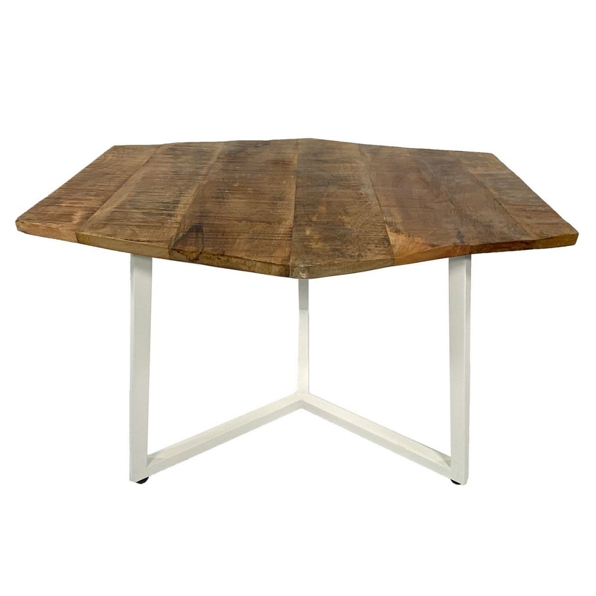 Voglrieder kreatives Wohnen Salontafel 74 x 56 cm duurzame woonkamertafel bijzettafel Lyon metalen frame zwart of wit