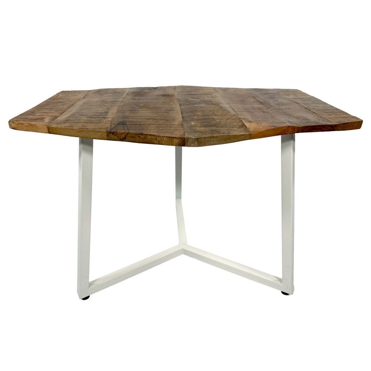 Voglrieder kreatives Wohnen Salontafel 74 x 56 cm duurzame woonkamertafel bijzettafel Lyon metalen frame zwart of wit