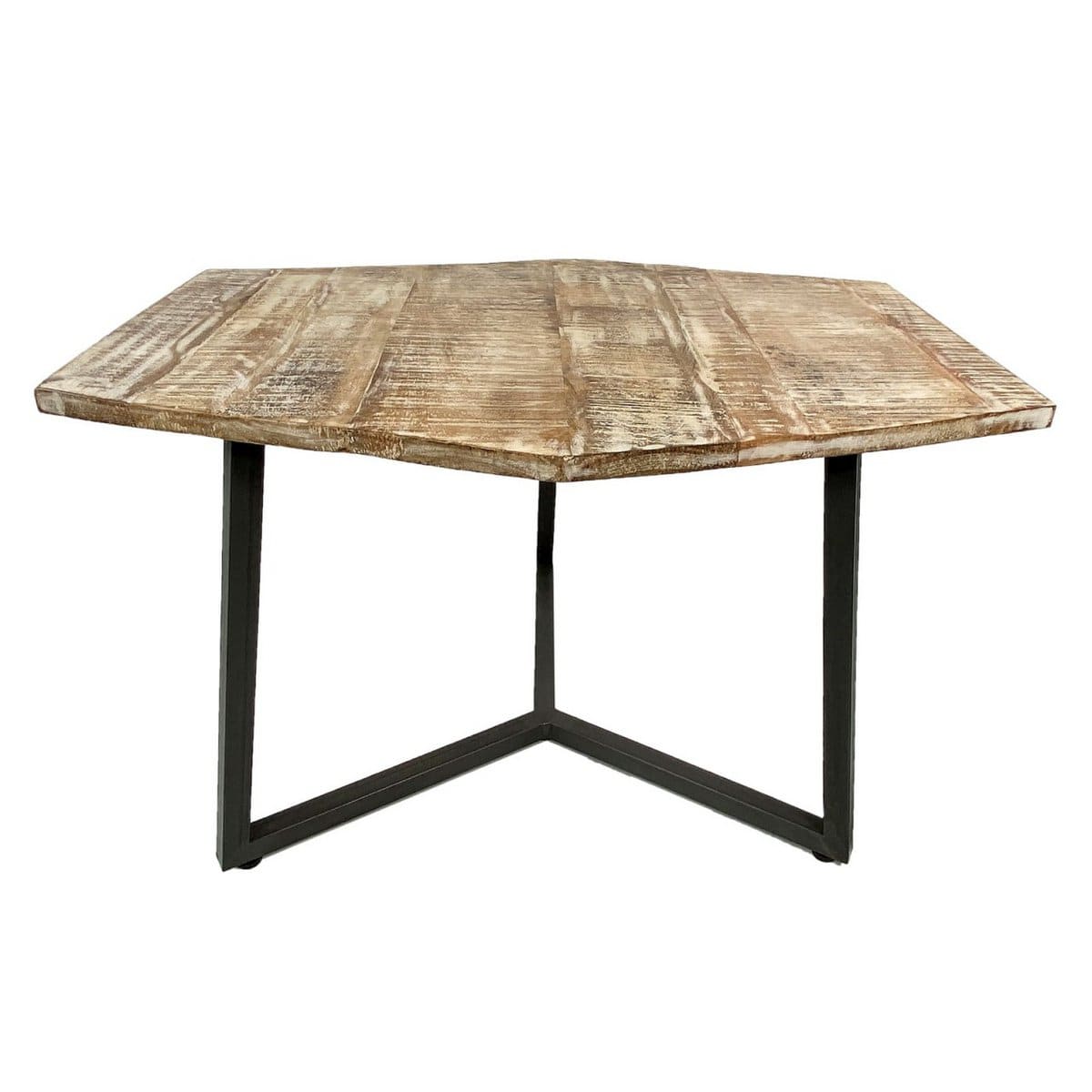Voglrieder kreatives Wohnen Salontafelset 2-delig woonkamertafel nesttafel Paris metalen frame zwart wit of oud zilver