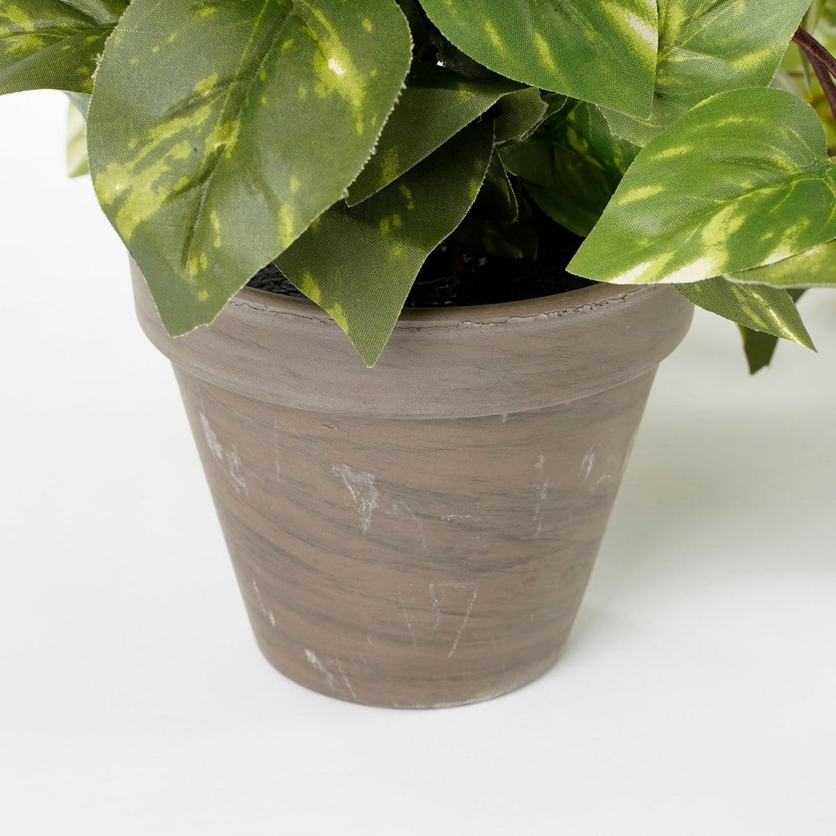 Mica Decorations Scindapsus Kunst Hangplant in Bloempot Stan - H45 x Ø25 cm - Groen