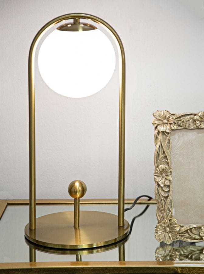 Mauro Ferretti TABLE LAMP GLAMY ARC -A- CM Ø 21X47