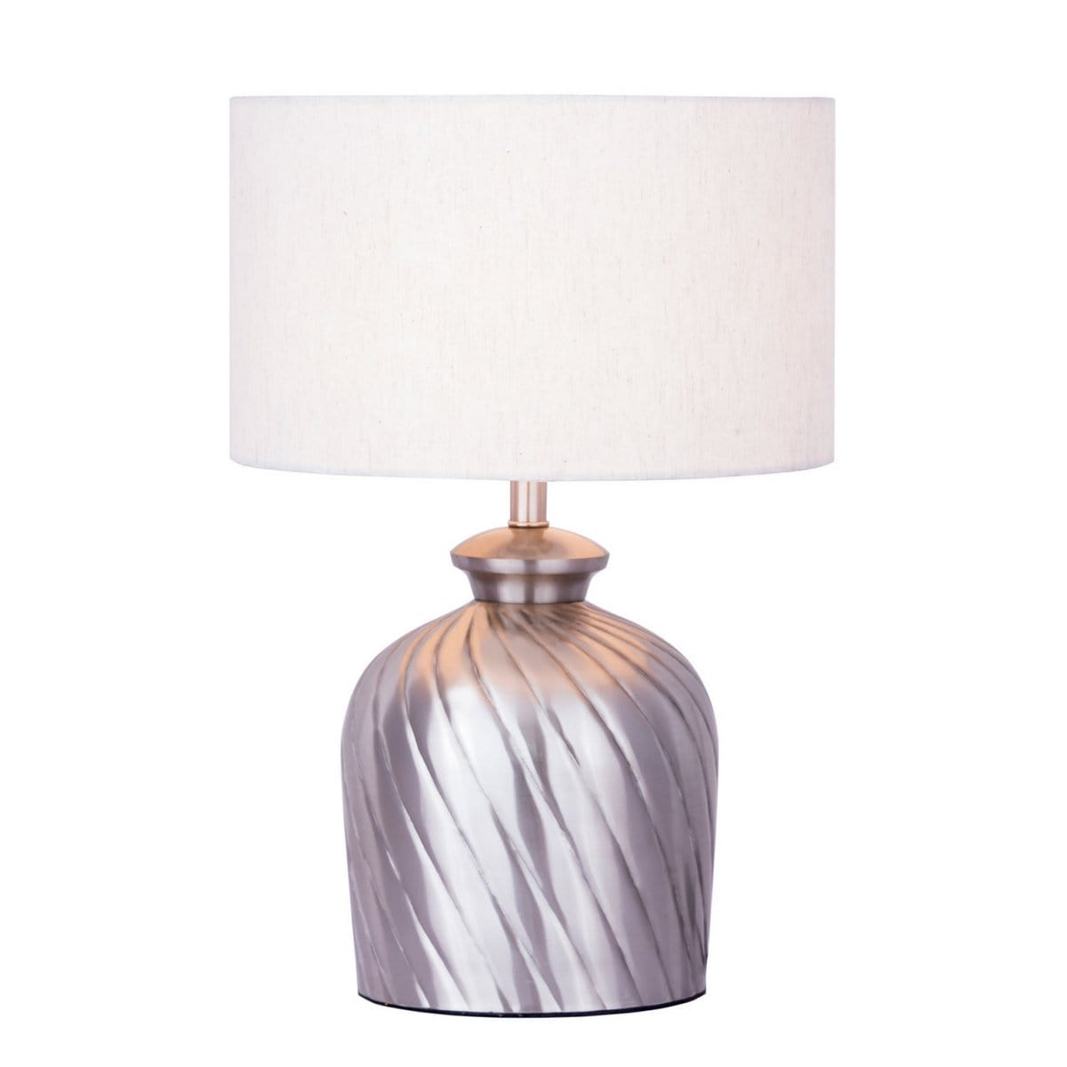 Voglrieder kreatives Wohnen Tafellamp bedlampje ø 30 x H 52 cm tafellamp sierlamp metalen voet goud zilver
