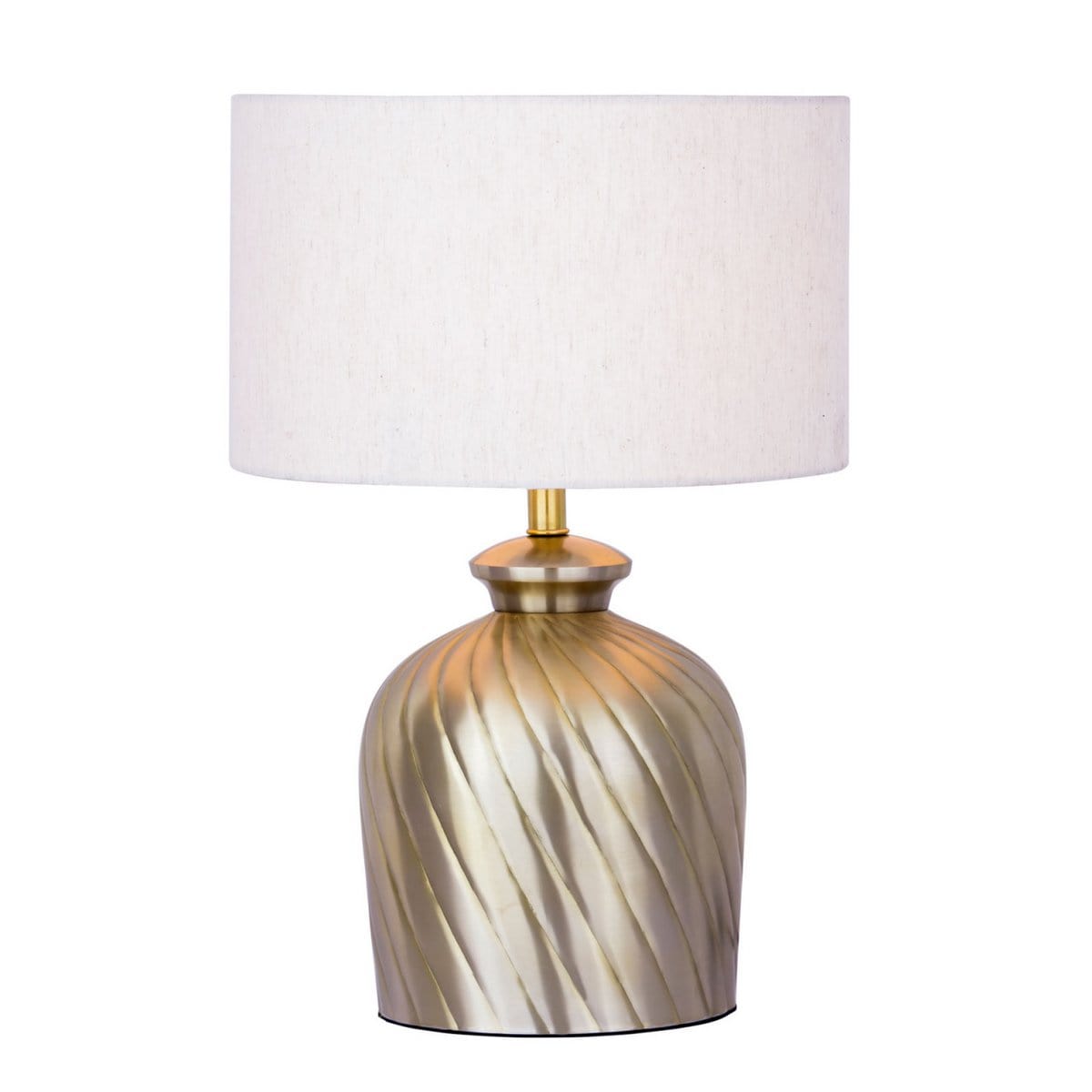 Voglrieder kreatives Wohnen Tafellamp bedlampje ø 30 x H 52 cm tafellamp sierlamp metalen voet goud zilver