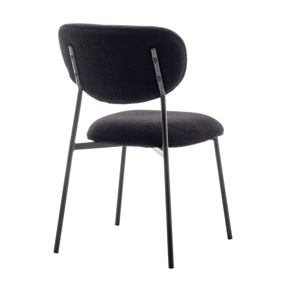 Criks Design Teddy Eetkamerstoel - Amalia - Teddy - Zwart - Set van 2