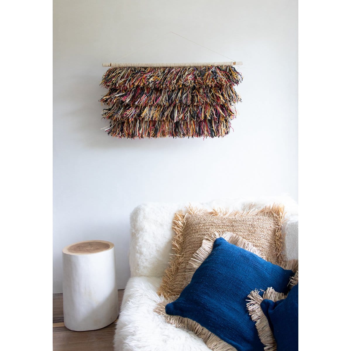 Bazar Bizar The Tribe Stool - Natuurlijk Wit - 30