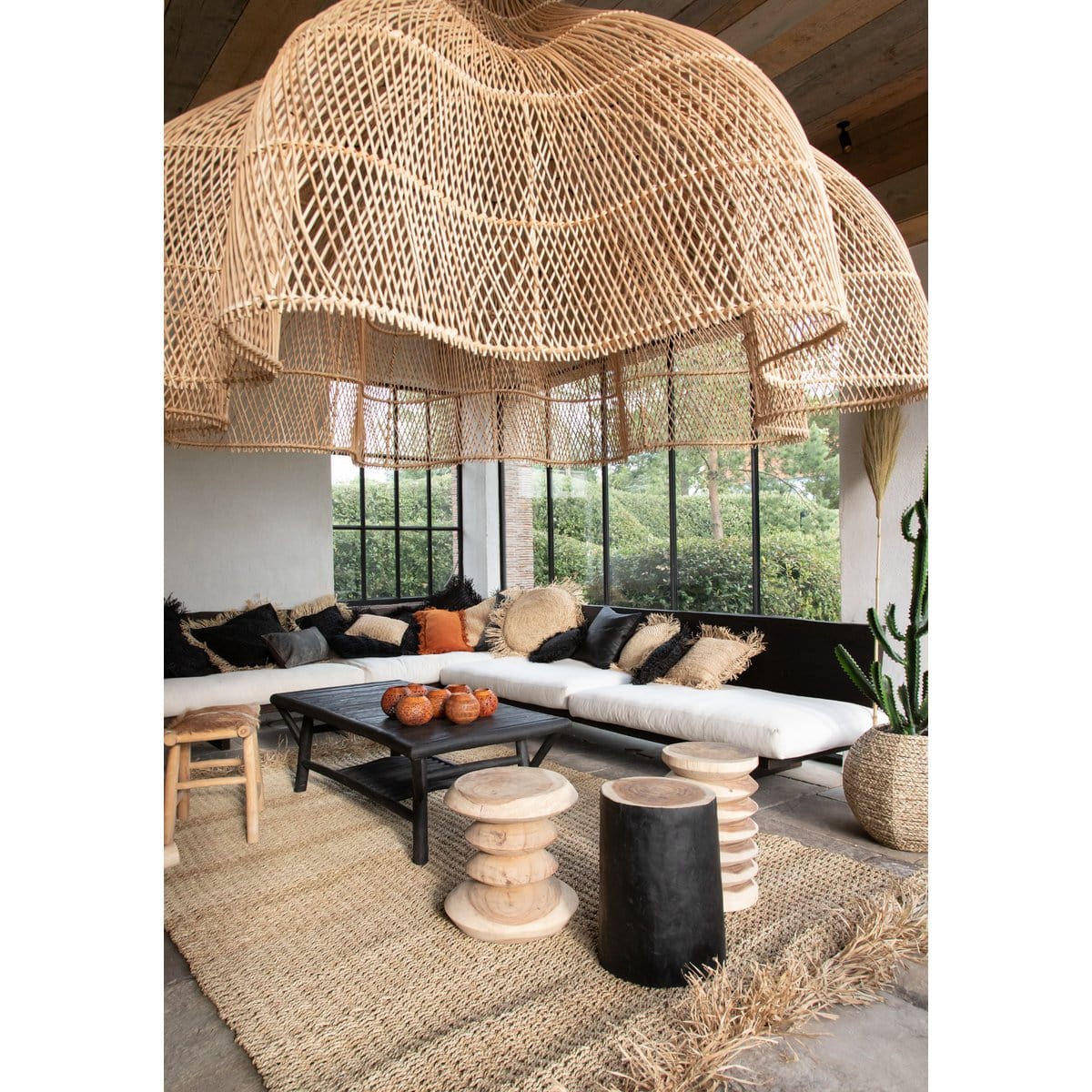 Bazar Bizar The Tribe Stool - Natuurlijk zwart - 30