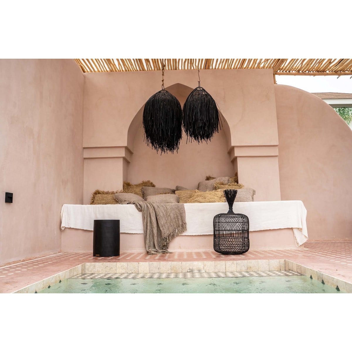 Bazar Bizar The Tribe Stool - Natuurlijk zwart - 30