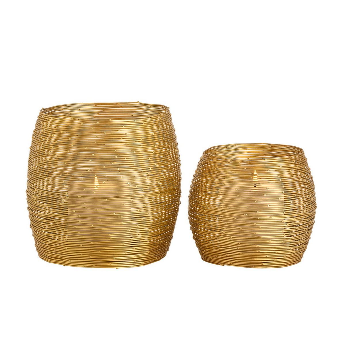 Voglrieder kreatives Wohnen Theelichthouder 12-delige set 2 x 6 VE lantaarns kandelaar Paris gouden of zilveren kandelaar