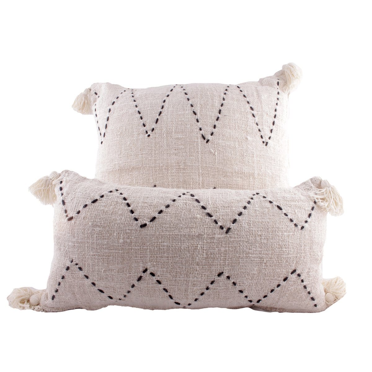 Pole To Pole Thin Linnen PomPom Pillow 60*60