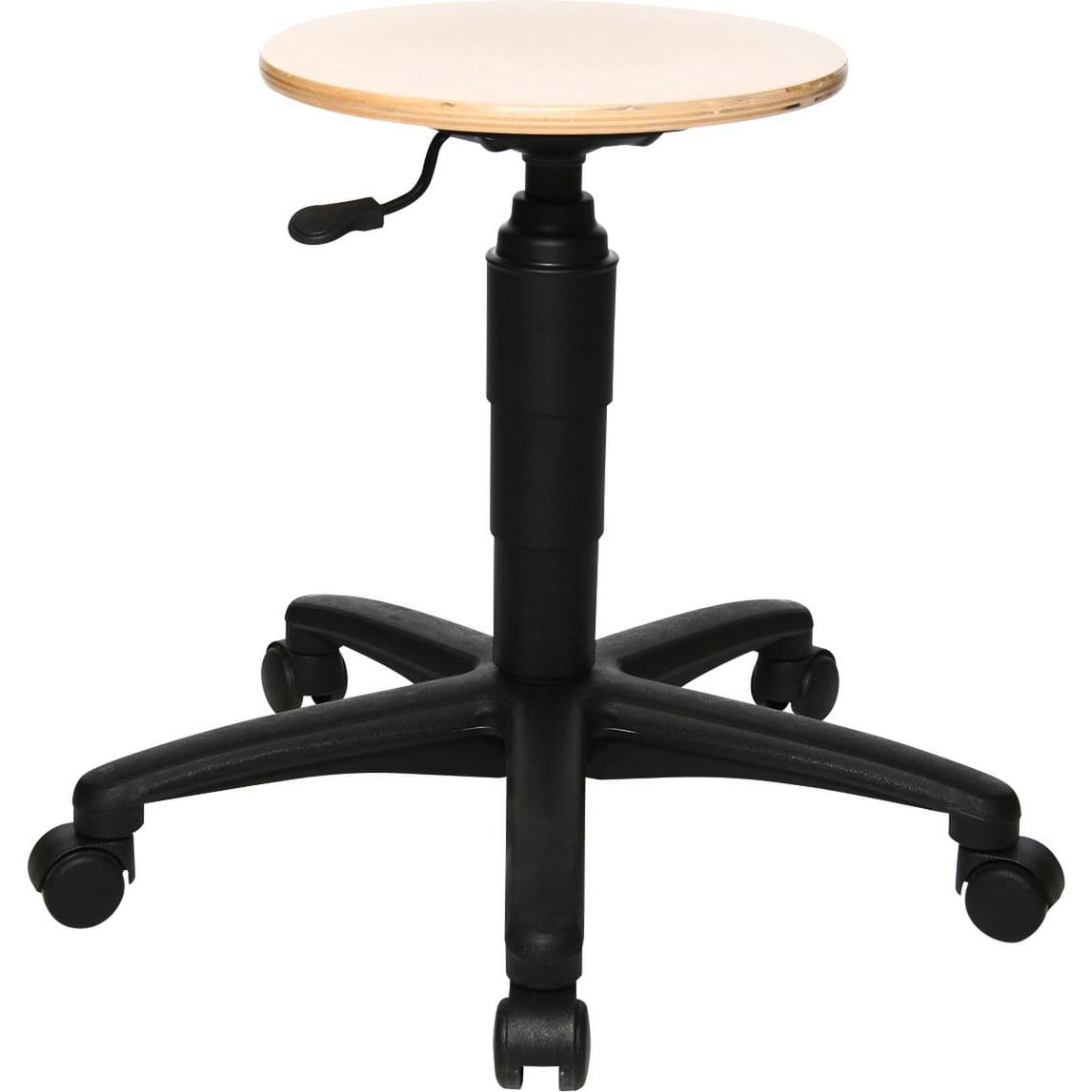 OfficeTown B.V. Topstar kruk Tec 60, zonder voetring, met wieltjes, hout
