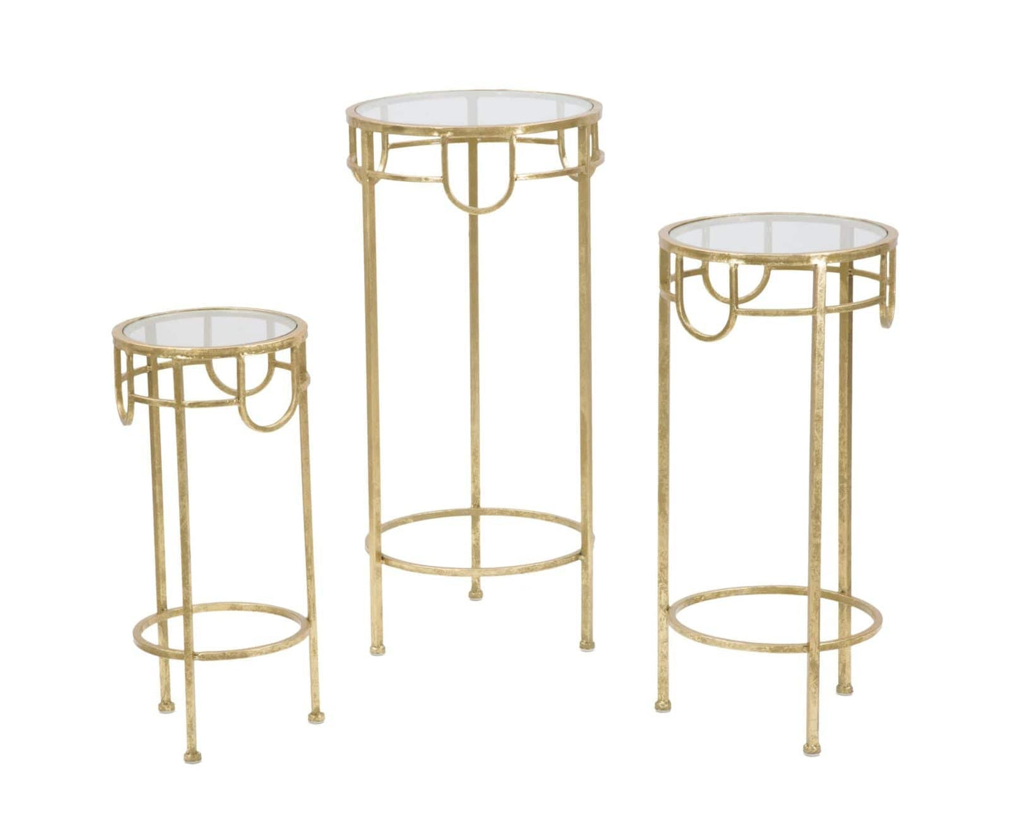 Mauro Ferretti TV HOLDER GOLD SET OF 3 PCS CM Ø 33X70
-28X60-23X50