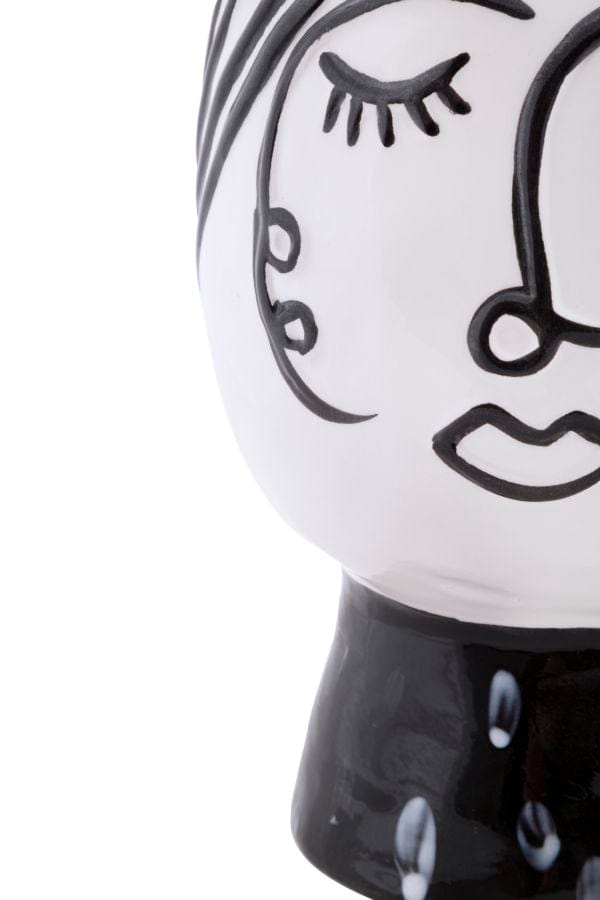 Mauro Ferretti VASE POT FACE CM Ø 14X18,2