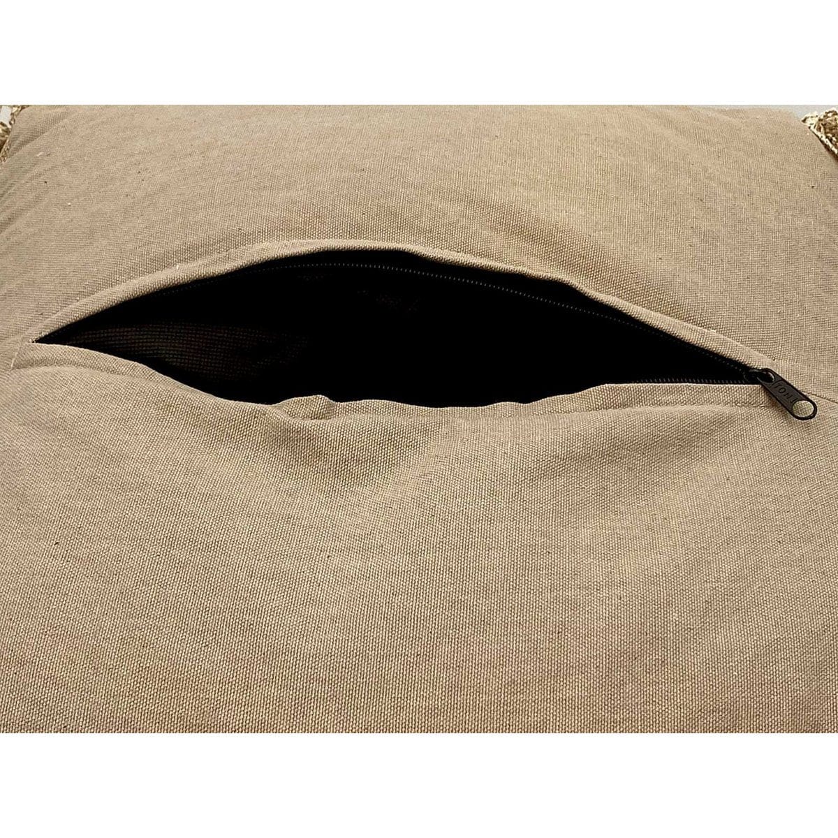 Voglrieder kreatives Wohnen Vloerkussen 2e keus kruk poef 40x40 cm kubuszit poef poef stonewashed