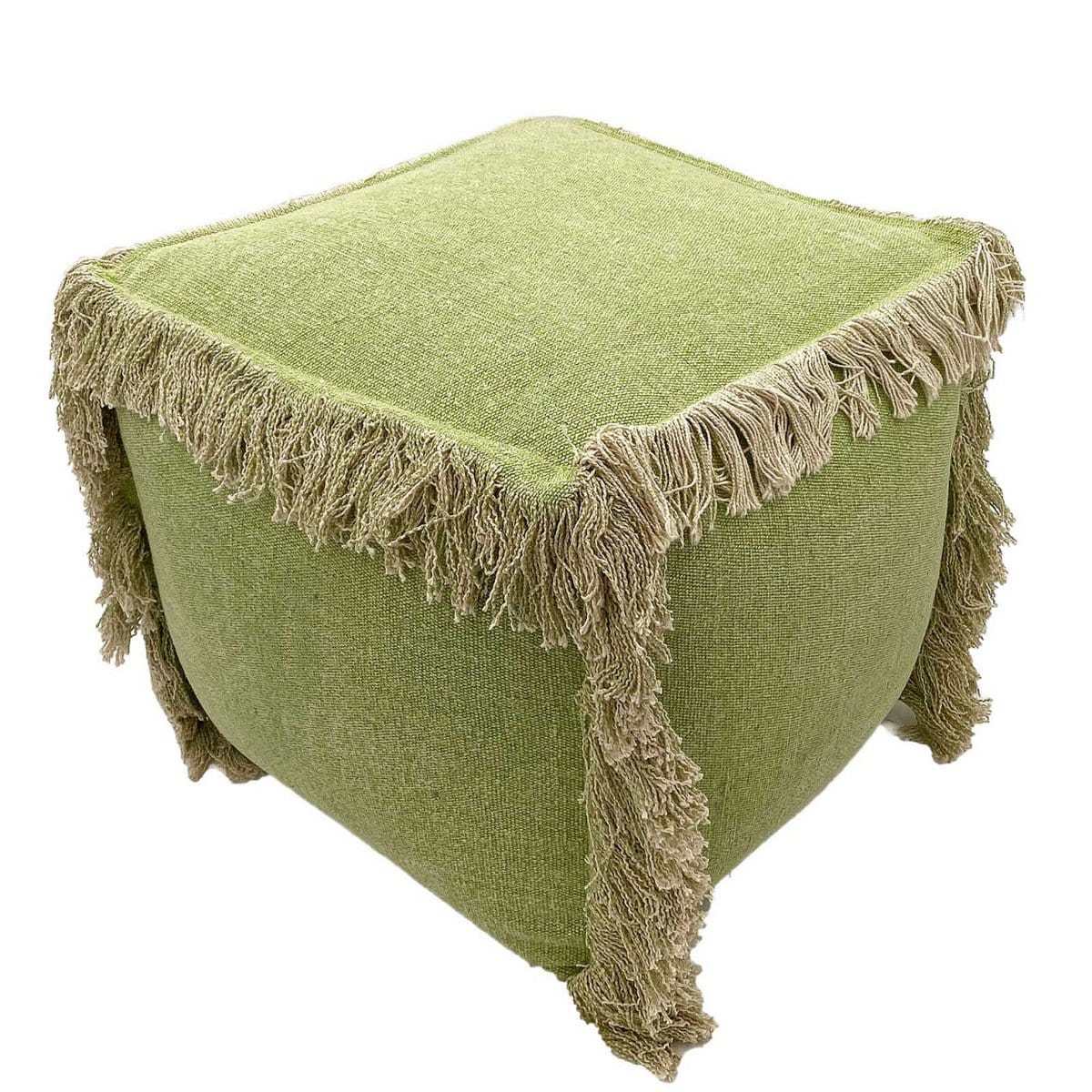 Voglrieder kreatives Wohnen Vloerkussen 2e keus kruk poef 40x40 cm kubuszit poef poef stonewashed