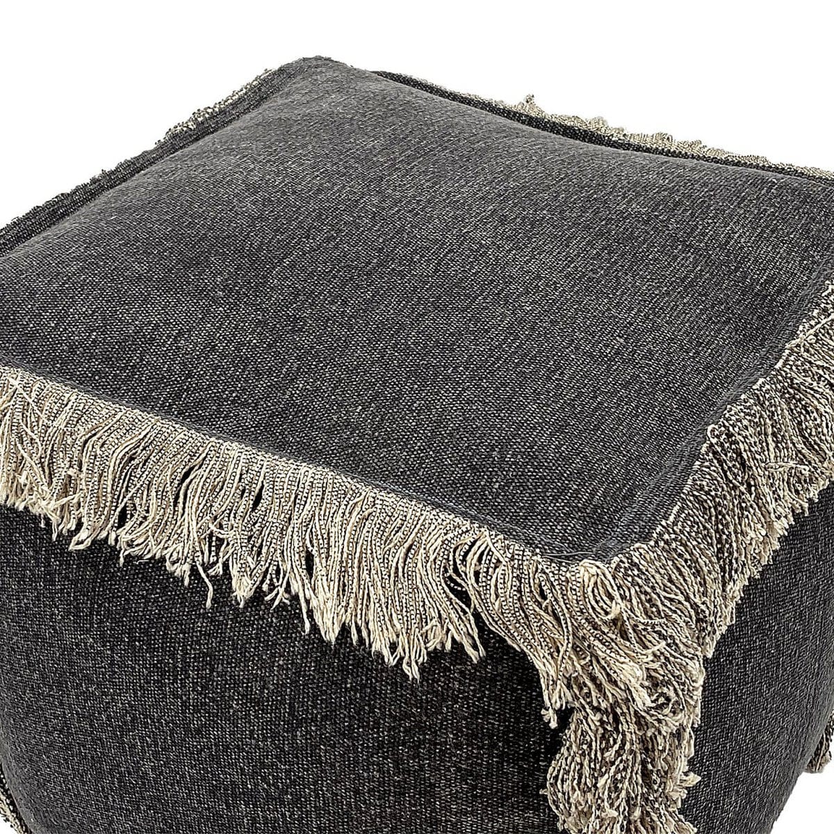 Voglrieder kreatives Wohnen Vloerkussen 2e keus kruk poef 40x40 cm kubuszit poef poef stonewashed