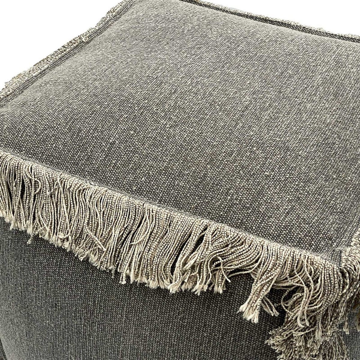 Voglrieder kreatives Wohnen Vloerkussen 2e keus kruk poef 40x40 cm kubuszit poef poef stonewashed
