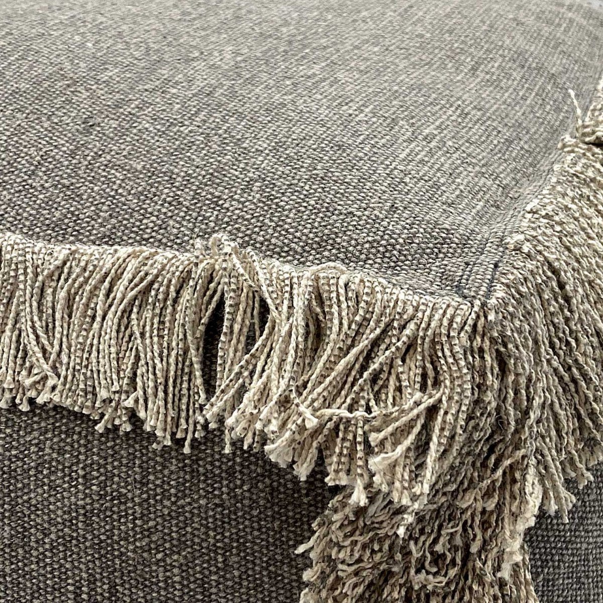 Voglrieder kreatives Wohnen Vloerkussen 2e keus kruk poef 40x40 cm kubuszit poef poef stonewashed